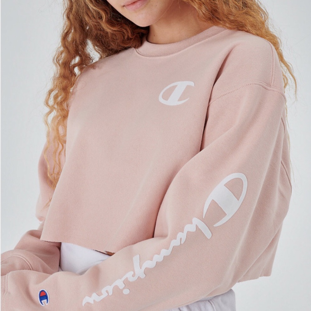 Champion Women's Light Pink Crop Top
